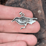 CROW, SILVER PENDANT, AG 925 - PENDANTS