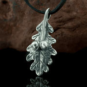 EICHENBLATT, STERLING SILBER ANHÄNGER - ANHÄNGER - SCHMUCK, SILBER