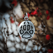 WOLF TRACK, PENDANT, TIN - ANIMAL PENDANTS