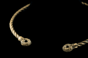 CELTIC CHIEFTAIN TORC, BRONZE TORQUES - TORQUES, HALSKETTEN