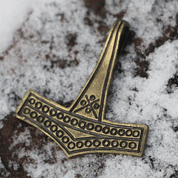 THOR'S HAMMER, DENMARK, ROMERSDAL, ZINC ANTIQUE BRASS - ALL PENDANTS, OUR PRODUCTION