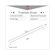 TI3702 STRAW KEITH - TITANIUM EQUIPMENT