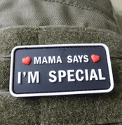 MAMA SAYS - I´M SPECIAL PATCH, SWAT 3D PATCH - MILITARY PATCHES