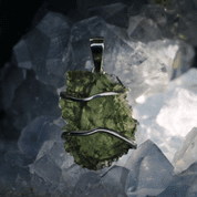 RADKA, MOLDAVITE, SILVER PENDANT AG 925 - MOLDAVITES, CZECH