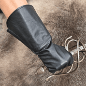 FENCING LEATHER GLOVES BLACK - LEATHER ARMOUR/GLOVES