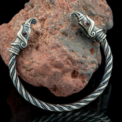 HUGINN AND MUNINN, VIKING BRACELET, SILVER - BRACELETS