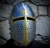 MEDIEVAL VISOR HELMET, COMBAT VERSION 2 MM - MEDIEVAL HELMETS