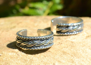 KNOTTED STERLING NORSE RING - RINGS