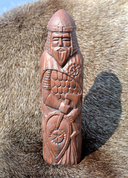 PERUN, SLAVIC GOD, ARTIFICIAL STONE - BROWN - SLAVIC STATUES, BOHEMIA, MORAVIA