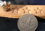 STAR, LEATHER STAMP - LEATHER STAMPS