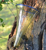 VIKING CONE BEAKER, GLASS, REPLICA FROM BIRKA - REPLIKEN HISTORISCHER GLAS