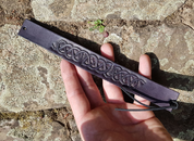 MORANA, CARVED LEATHER BRACELET - LEDERARMBÄNDER