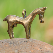 CELTIC HORSE PENDANT FROM GALLIA, BRONZE - HISTORISCHEN REPLIKEN AUS BRONZE