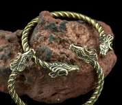 FIANNA, CELTIC DEER, BRACELET, BRASS - BRONZE HISTORICAL JEWELS