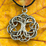 CELTIC TREE OF LIFE, KNOTTED, ZINC PENDANT, ANTIQUE SILVER - CELTIC PENDANTS