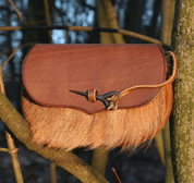 BELT BAG WITH BOAR FUR AND FORGED NEEDLE - TASCHEN
