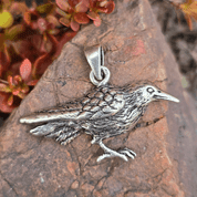 CROW, SILVER PENDANT, AG 925 - PENDANTS