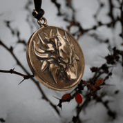 SLAVIC WOLF PENDANT, BRONZE - SLAVIC AMULETS