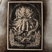 CTHULHU WALL DECORATION OAK 32X46CM - WOODEN STATUES, PLAQUES, BOXES