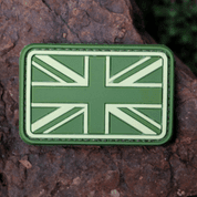 UK / GREAT BRITAIN FLAG PATCH, FOREST / 3D RUBBER PATCH - PATCHES UND MARKIERUNG