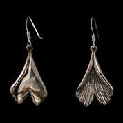 GINKGO, BOUCLES D'OREILLES, BRONZE - BIJOUTERIE FANTAISIE