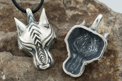 WARG, NORDISCHER WOLF, ANHÄNGER AG 925 - ANHÄNGER - SCHMUCK, SILBER