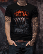 VIKINGS ON TOUR, MEN'S T-SHIRT COLORED - PAGAN T-SHIRTS NAAV FASHION