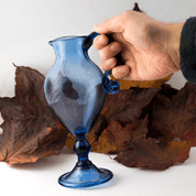 BLUE JUG, FINLAND, 17TH CENTURY - HISTORICAL GLASS