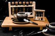 6 COFFEE SPOONS IN A WOODEN BOX LAGUIOLE STYLE DE VIE - KÜCHENMESSER