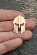 SPARTAN HELMET, BRONZE PENDANT - PENDANTS, NECKLACES