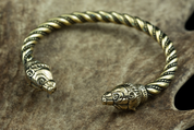 BERSERKER, BEAR, BRASS BRACELET - VIKING, SLAVIC, CELTIC BRACELETS - BRONZE AND BRASS