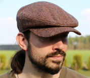 DAITHI CAP TWEED, ROT, IRLAND - HÜTE AUS IRLAND