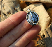 DEER TRACK, SILVER PENDANT - PENDANTS