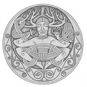 CERNUNNOS FROM GUNDESTRUP CAULDRON, SILVER PENDANT - PENDANTS