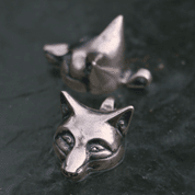 CELTIC FOX, HEAD, PENDANT, STERLING SILVER - PENDANTS