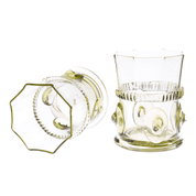 SET OF WHISKY GLASSES IN A BOX - 2 PCS - HISTORICAL GLASS