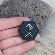 PROTECTION RUNE PATCH, PROTECTED BY ODIN, THOR, TYR, 3D RUBBER - PATCHES UND MARKIERUNG
