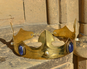 CAROLUS, NOBLE MEDIEVAL BRASS CROWN, SODALITE - DIADEME UND KRONEN