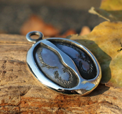 DEER TRACK, SILVER PENDANT - PENDANTS