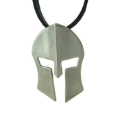 SPARTAN HELMET, PENDANT, SILVER - PENDANTS