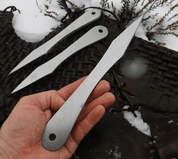 MUNINN LEŠTĚNÉ VRHACÍ NOŽE - 3 KUSY - SHARP BLADES - THROWING KNIVES