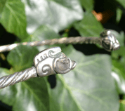 COLLACH, CELTIC TORQUES, TORC, STERLING SILVER - TORCS - NECKLACES