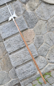 HALBERD, REPLICA OF A TWO-HANDED POLE WEAPON - AXES, POLEWEAPONS