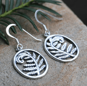 FERN, SILVER EARRINGS - EARRINGS