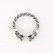 TWO WOLVES - SILVER RING - RINGS