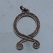 TROLL CROSS VIKING PENDANT, ZINC ANT.BRASS - ALL PENDANTS, OUR PRODUCTION