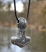 THOR'S HAMMER - SILVER, ÖLAND, SWEDEN, REPLICA AG 925, 13 G - ANHÄNGER - SCHMUCK, SILBER