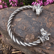 CELTIC BULL BRACELET, TRICHTINGEN, SOLID SILVER 925 - BRACELETS