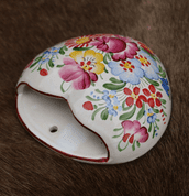 HEART ON THE WALL - HAND-PAINTED, CZECH CERAMICS - TRADITIONAL CZECH CERAMICS