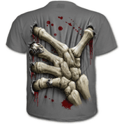 DEATH GRIP - T-SHIRT CHARCOAL - MEN'S T-SHIRTS, SPIRAL DIRECT